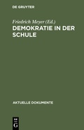Cover: Demokratie in der Schule - De Gruyter