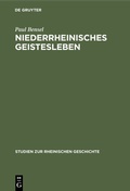 Bild: Niederrheinisches Geistesleben - De Gruyter