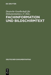 Abbildung von: Fachinformation und Bildschirmtext - De Gruyter Saur