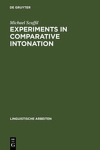 Enlarge image Cover: Experiments in Comparative Intonation - De Gruyter