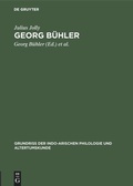 Cover: Georg B&uuml;hler - De Gruyter