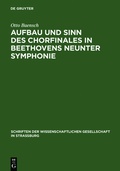 Cover: Aufbau und Sinn des Chorfinales in Beethovens neunter Symphonie - De Gruyter