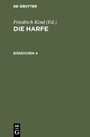 Cover: Die Harfe. Bändchen 4 - De Gruyter