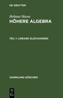 Cover: Lineare Gleichungen - De Gruyter