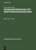 Cover: &sect;&sect; 1 - 70 KO - De Gruyter