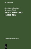 Cover: Vektoren und Matrizen - De Gruyter