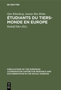 Cover: &Eacute;tudiants du tiers-monde en Europe - De Gruyter Mouton