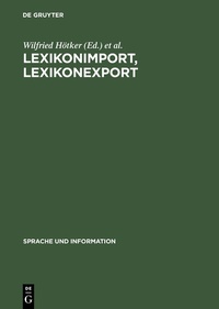 Abbildung von: Lexikonimport, Lexikonexport - De Gruyter