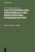 Cover: Vaccina - Wehen - De Gruyter