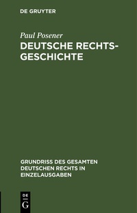 Enlarge image Cover: Deutsche Rechtsgeschichte - De Gruyter