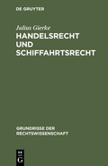 Cover: Handelsrecht und Schiffahrtsrecht - De Gruyter