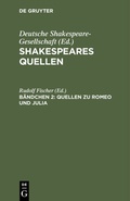Cover: Quellen zu Romeo und Julia - De Gruyter