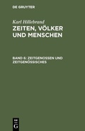 Cover: Zeitgenossen und Zeitgen&ouml;ssisches - De Gruyter