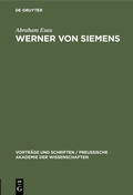 Cover: Werner von Siemens - De Gruyter