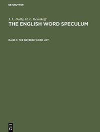 Enlarge image Cover: The reverse word list - De Gruyter Mouton
