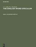 Cover: The reverse word list - De Gruyter Mouton