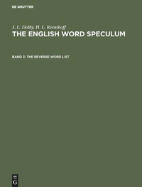 Enlarge image Cover: The reverse word list - De Gruyter Mouton