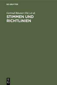 Enlarge image Cover: Stimmen und Richtlinien - De Gruyter