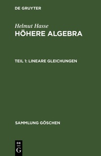 Enlarge image Cover: Lineare Gleichungen - De Gruyter