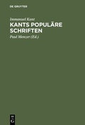 Cover: Kants Popul&auml;re Schriften - De Gruyter
