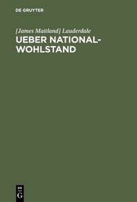 Bild: Ueber National-Wohlstand - De Gruyter