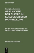 Cover: Vom Altertum bis zur Entdeckung des Sauerstoffs - De Gruyter