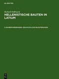 Cover: Richard Delbrueck: Hellenistische Bauten in Latium / Baubeschreibungen. Geschichtliche Erl&auml;uterungen - De Gruyter