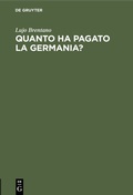 Bild: Quanto ha pagato la Germania? - De Gruyter