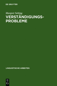 Enlarge image Cover: Verständigungsprobleme - De Gruyter
