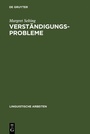 Cover: Verständigungsprobleme - De Gruyter