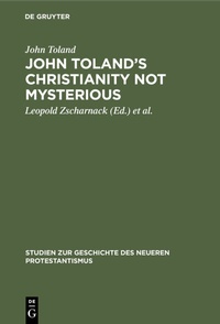 Abbildung von: John Toland's Christianity not mysterious - De Gruyter
