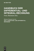 Cover: Variations- und Differential- Rechnung - De Gruyter