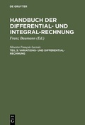 Cover: Variations- und Differential- Rechnung - De Gruyter