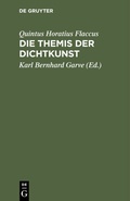 Cover: Die Themis der Dichtkunst - De Gruyter