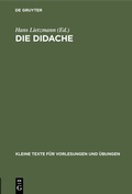 Cover: Die Didache - De Gruyter