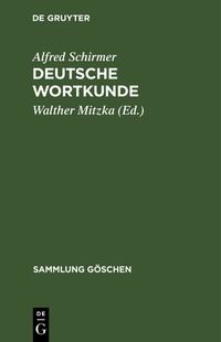 Abbildung von: Deutsche Wortkunde - De Gruyter Mouton