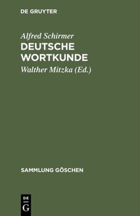 Abbildung von: Deutsche Wortkunde - De Gruyter Mouton