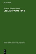 Cover: Lieder von 1848 - De Gruyter