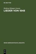 Cover: Lieder von 1848 - De Gruyter