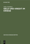 Cover: Geld und Kredit im Kriege - De Gruyter