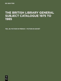 Abbildung von: Fiction in French - Fiction in Soviet - De Gruyter Saur