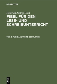 Abbildung von: Für das zweite Schuljahr - De Gruyter