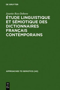 Abbildung von: Étude linguistique et sémiotique des dictionnaires français contemporains - De Gruyter Mouton