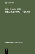 Cover: Devisennotrecht - De Gruyter