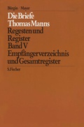 Cover: Empf&auml;ngerverzeichnis und Gesamtregister - S. Fischer