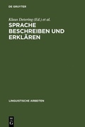 Cover: Sprache beschreiben und erkl&auml;ren - De Gruyter