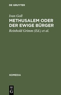 Cover: Methusalem oder Der ewige B&uuml;rger - De Gruyter Mouton