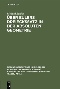 Abbildung von: Über Eulers Dreieckssatz in der absoluten Geometrie - De Gruyter Mouton