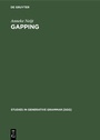 Cover: Gapping - De Gruyter Mouton