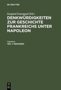 Cover: Memoiren - De Gruyter
